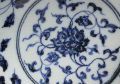 图片[3]-Bowl with lotus scrolls in underglaze blue, Ming dynasty (1368-1644)-China Archive